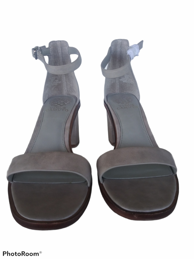 NEW!!! Vince Camuto Ankle Strap Sandal in Stones Throw Grey Women's Size… - Picture 10 of 15